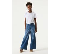 Weite Jeans GARCIA, Mädchen, Gr. 152, N-Gr, medium used, Denim/Jeans, Obermaterial: 99% Baumwolle, 1% Elasthan, weit knöchellang, Jeans, im Five-Pocket Style for GIRLS (46133612-152) medium used