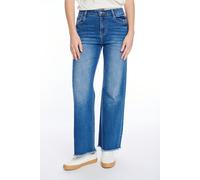 Weite Jeans HAILY’S "7/8 C JN Ju44lina", Damen, Gr. M (38), N-Gr, blau (dblau), Denim/Jeans, Obermaterial: 75% Baumwolle, 23% Polyester, 2% Elasthan, unifarben, relaxed fit knöchellang, Jeans Weite Je