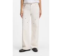 Weite Jeans HUGO BLUE "Gamala", Damen, Gr. 29, Länge 32, natural 102, Denim/Jeans, Obermaterial: 100% Baumwolle, unifarben, lang, Jeans, Mid Rise, Baggy (58659836-29) natural 102