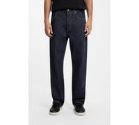 Weite Jeans HUGO "Nate", Herren, Gr. 34, Länge 34, blau (dunkelblau403), Denim/Jeans, Obermaterial: 100% Baumwolle, unifarben, weit lang, Jeans, Baggy Fit, reine Baumwolle (63032766-34) dunkelblau403