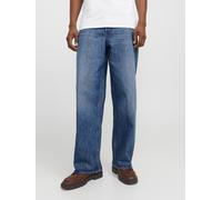 Weite Jeans JACK & JONES "JJIDAVE JJCOOPER AM 368/868/888 NOOS", Herren, Gr. 33, Länge 32, blau (blau denim), Denim/Jeans, Obermaterial: 100% Baumwolle, Abriebeffekte, modisch, weit knöchellang, Jeans