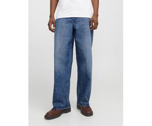 Weite Jeans JACK & JONES "JJIDAVE JJCOOPER AM 368/868/888 NOOS", Herren, Gr. 33, Länge 34, blau (blau denim), Denim/Jeans, Obermaterial: 100% Baumwolle, Abriebeffekte, weit knöchellang, Jeans (9618246