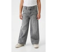 ONLY Carmakoma Mädchen Kogcomet Wide Leg DNM Mat624 Noos Weite Jeans, Medium Grey Denim, 128 EU