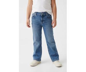 Weite Jeans KIDS ONLY "KOGMADISON BLUSH WIDE DNM CRO37 NOOS", Mädchen, Gr. 164, N-Gr, blau (medium blau denim), Denim/Jeans, Obermaterial: 72% Baumwolle, 20% Polyester, 6% Elastomultiester, 2% Elastha