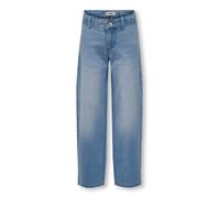 Weite Jeans KIDS ONLY "KOGSYLVIE CLEAN WIDE LEG LB DNM PIM NOOS", Mädchen, Gr. 152, N-Gr, blau (light blau denim), Denim/Jeans, Obermaterial: 69% Baumwolle, 29% Polyester, 2% Elasthan, unifarben, rela