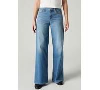 Weite Jeans LEVI'S "Jeans 318 SHAPING", Damen, Gr. 29, Länge 32, blau (cool satisfaction), Denim/Jeans, Obermaterial: 74% Baumwolle, 24% Polyester, 2% Elasthan, weit knöchellang, Jeans, im Five-Pocket