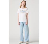 Weite Jeans LEVI'S KIDS "LVG WIDE LEG JEANS", Mädchen, Gr. 10 (140), N-Gr, ojai luxor last stretch, Denim/Jeans, Obermaterial: 99% Baumwolle, 1% Elasthan, Jeans, for GIRLS (84014033-10) ojai luxor las