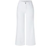 Weite Jeans MAC "DREAM culotte", Damen, Gr. 46, N-Gr, weiß (weiß denim), Denim/Jeans, Obermaterial: 75% Baumwolle, 12% Modal, 9% Polyester, 4% Elasthan, unifarben, regular fit 7/8-Länge, Jeans, im Fiv