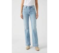 Weite Jeans MAC "DREAM WIDE", Damen, Gr. 32, Länge 30, blau (light azure blau), Denim/Jeans, Obermaterial: 75% Baumwolle, 12% Modal, 9% Polyester, 4% Elasthan, figurumspielend knöchellang, Jeans, mit 