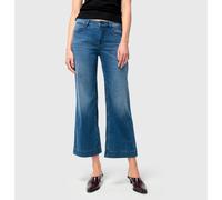 MAC Damen Jeans DREAM WIDE CROPPED, blue, Gr. 32