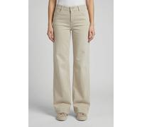 Weite Jeans MAC "DREAM WIDE", Damen, Gr. 46, Länge 30, smoothly beige, Denim/Jeans, Obermaterial: 75% Baumwolle, 12% Modal, 9% Polyester, 4% Elasthan, figurumspielend knöchellang, Jeans, mit weitem Be