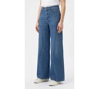 Weite Jeans MAC "WIDE extreme", Damen, Gr. 34, Länge 32, blau authentic used, Denim/Jeans, Obermaterial: 82% Baumwolle, 17% Lyocell, 1% Elasthan, unifarben, sehr weit knöchellang, Jeans, im Five-Pocke