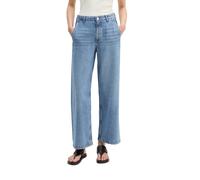 Weite Jeans MARC O'POLO "aus Lyocell-Leinen-Baumwolle-Mix", Damen, Gr. 26, Länge 34, blau (light blau), Obermaterial: 61% Lyocell, 20% Leinen, 19% Baumwolle, unifarben, loose fit knöchelfrei, Jeans (8