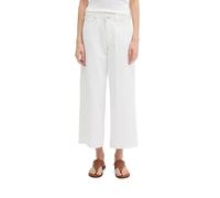 Weite Jeans MARC O'POLO "aus Organic-Cotton-Lyocell-Mix", Damen, Gr. 30, Länge 32, weiß, Obermaterial: 50% Lyocell, 50% Baumwolle, unifarben, loose fit knöchelfrei, Jeans (11355214-30) weiß