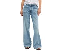 Weite Jeans MARC O'POLO "aus Organic-Cotton-Polyester-Stretch", Damen, Gr. 28, Länge 30, light blau, Obermaterial: 90% Baumwolle, 9% Polyester, 1% Elasthan, unifarben, loose fit normal, Jeans (8868906