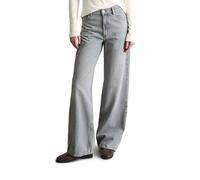 Weite Jeans MARC O'POLO DENIM "aus Bio-Baumwolle ohne Stretch", Damen, Gr. 31, Länge 30, light grau, Obermaterial: 100% Baumwolle, unifarben, normal, Jeans (57823121-31) light grau