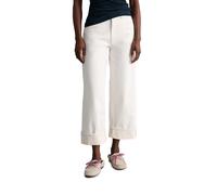 Weite Jeans MARC O'POLO DENIM "aus hochwertigem Stretch-Denim", Damen, Gr. 28, Länge 30, weiß, Obermaterial: 97% Baumwolle, 3% Elasthan, unifarben, normal, Jeans (42936936-28) weiß