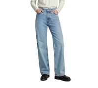 Weite Jeans MARC O'POLO DENIM "aus leichter Bio-Baumwoll-Qualität", Damen, Gr. 25, Länge 32, blau (light blau), Obermaterial: 100% Baumwolle, unifarben, normal, Jeans (44893233-25) light blau