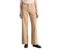 Weite Jeans MARC O'POLO DENIM "aus Organic Cotton-Lyocell-Modal-Mix", Damen, Gr. 28, Länge 34, beige (smoky pine), Obermaterial: 67% Baumwolle, 33% Lyocell, unifarben, lang, Jeans (14102020-28) smoky