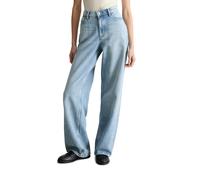 Weite Jeans MARC O'POLO DENIM, Damen, Gr. 27, Länge 32, light blau, Denim/Jeans, Obermaterial: 80% Lyocell, 20% Baumwolle, weit lang, Jeans Weite Jeans, Model Tomke wide aus weichem Lyocell-Organic-Co