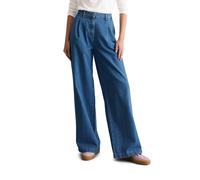 Weite Jeans MARC O'POLO DENIM "Model Tomma", Damen, Gr. 29, Länge 32, medium blau, Denim/Jeans, Obermaterial: 100% Baumwolle, relaxed fit lang, Jeans, High Pleated Waist, Wide Leg (45001324-29) medium
