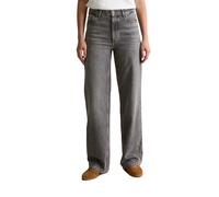 Weite Jeans MARC O'POLO DENIM "Tomma", Damen, Gr. 29, Länge 32, grau (medium grau), Denim/Jeans, Obermaterial: 100% Baumwolle, Jeans, aus Bio-Baumwolle ohne Stretch, High Waist (64854123-29) medium gr