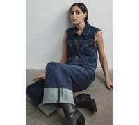 Weite Jeans MAVI "CATHY", Damen, Gr. 29, Länge 29, blau (mid used denim), 99% Baumwolle, 1% Elasthan, weit lang, Jeans, Loose Wide Leg Jeans (84645401-29) mid used denim