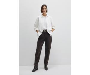 Weite Jeans MAVI "LAURA", Damen, Gr. 28, Länge 31, chocolate cord, 98% Baumwolle, 2% Elasthan, loose fit 7/8-Länge, Jeans, Pleated Baggy Pants (35118655-28) chocolate cord