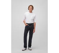 Weite Jeans MAVI "LISBON", Herren, Gr. 30, Länge 30, schwarz (smoke str), 99% Baumwolle 1% Elasthan, weit lang, Jeans, Loose Straight Jeans (73750421-30) smoke str