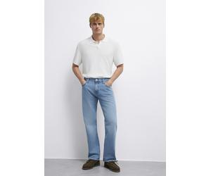Weite Jeans MAVI "LISBON", Herren, Gr. 32, Länge 30, blau (lt blau street), 100% Baumwolle, weit normal, Jeans, Loose Straight Jeans (51029424-32) lt blau street