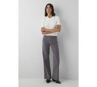 Weite Jeans MAVI "MALIBU", Damen, Gr. 26, Länge 30, grau (volcanic glass corduroy), 98% Baumwolle, 2% Elastan, weit normal, Jeans, Wide Leg Hose (60388966-26) volcanic glass corduroy