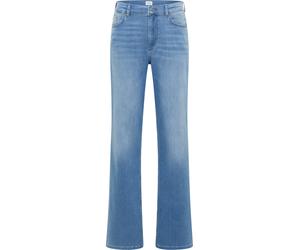 Weite Jeans MUSTANG "Madison Wide", Damen, Gr. 29, Länge 32, blau (medium middle), Denim/Jeans, Obermaterial: 78% Baumwolle, 10% Lyocell, 9% Elastomultiester, 3% Elasthan, unifarben, weit knöchellang,