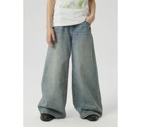 Weite Jeans NAME IT "NKFBELLA SKATER XWIDE JEANS 3111-ZA NOOS", Mädchen, Gr. 116, N-Gr, vintage medium blau denim, Denim/Jeans, Obermaterial: 100% Baumwolle, Abriebeffekte, unifarben, relaxed fit lang