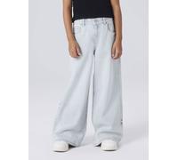 Weite Jeans NAME IT "NKFBELLA SKATER XWIDE JEANS 3111-ZA NOOS", Mädchen, Gr. 152, N-Gr, light blau bleached denim, Denim/Jeans, Obermaterial: 100% Baumwolle, unifarben, relaxed fit lang, Jeans (738727