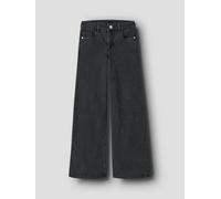 Weite Jeans NAME IT "NKFPOLLY X-WIDE JEANS 3057-FR NOOS", Mädchen, Gr. 98, N-Gr, schwarz (schwarz denim), Denim/Jeans, Obermaterial: 98% Baumwolle, 2% Elasthan, leichte Abriebeffekte, weit lang, Jeans