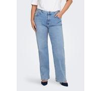 Only Carmakoma Willy Wide Leg Fit Tai006 High Waist Jeans Blau 52 / 32 Frau (Herstellerartikelnummer: 15313368-LightBlueDenim-32-52)