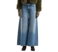 Weite Jeans QS, Damen, Gr. 38, Länge 30, blau, Denim/Jeans, Obermaterial: 100% Baumwolle. Futter: 65% Polyester, 35% Baumwolle, unifarben, weit lang, Jeans, im Five-Pocket Style (22661912-38) blau