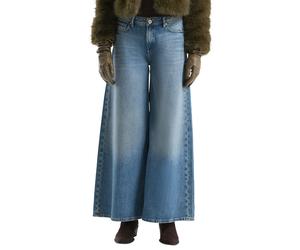 Weite Jeans QS, Damen, Gr. 42, Länge 30, blau, Denim/Jeans, Obermaterial: 100% Baumwolle. Futter: 65% Polyester, 35% Baumwolle, unifarben, weit lang, Jeans, im Five-Pocket Style (22661912-42) blau