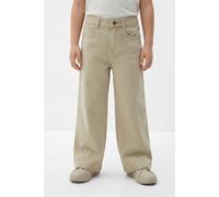 Weite Jeans S.OLIVER JUNIOR, Jungen, Gr. 134, N-Gr, stone, Denim/Jeans, Obermaterial: 98% Baumwolle, 2% Elasthan, unifarben, normal lang, Jeans, mit Stretch - Baggy (22391853-134) stone