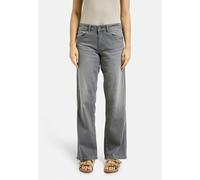 Weite Jeans SMITH & SOUL, Damen, Gr. 26, Länge 32, schwarz, Denim/Jeans, Material: 94% Baumwolle, 6% Elasthan, Abriebeffekte, weit, Jeans (75215624-26) schwarz
