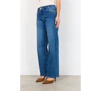 Weite Jeans SOYACONCEPT "SC-KIMBERLY 24-B", Damen, Gr. 31, N-Gr, coastel fjord medunkel blau d, Denim/Jeans, Obermaterial: 81% Baumwolle, 17% Polyester, 2% Elasthan, unifarben, lang, Jeans (89583735-3
