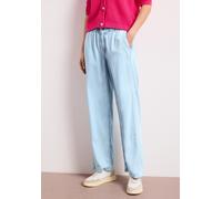 Weite Jeans STREET ONE "Style Emee", Damen, Gr. 26, Länge 30, ultrableached wash, Denim/Jeans, Obermaterial: 58% Lyocell, 42% Baumwolle, unifarben, loose fit lang, Jeans, mit Paperbag-Bund/ Loose Fit