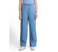 Weite Jeans TOM TAILOR DENIM, Damen, Gr. XXL, N-Gr, blau (clean light stone blau denim), Denim/Jeans, Obermaterial: 99% Baumwolle, 1% Elasthan, unifarben, weit lang, Jeans, mit elastischem Bund (48599