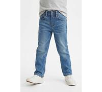 Weite Jeans TOM TAILOR, Jungen, Gr. 116, N-Gr, blau (stone blau denim), Denim/Jeans, Obermaterial: 70% Baumwolle, 27% Polyester, 3% Elasthan, regular fit lang, Jeans, mit Stone-Optik (74570648-116) st