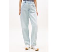 Weite Jeans TOMMY HILFIGER, Damen, Gr. 28, Länge 30, tam, Denim/Jeans, Obermaterial: 100% Baumwolle, unifarben, weit kurz, Jeans, mit 5-Pocket-Design (56274939-28) tam