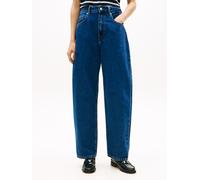 Weite Jeans TOMMY HILFIGER, Damen, Gr. 30, Länge 30, emi, Denim/Jeans, Obermaterial: 100% Baumwolle, unifarben, weit kurz, Jeans, mit 5-Pocket-Design (44633024-30) emi