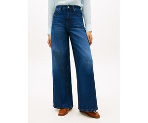 Weite Jeans TOMMY HILFIGER "DNM NEW DOREEN 70'S WIDE LEG HW", Damen, Gr. 31, Länge 32, new doreen, Denim/Jeans, Obermaterial: 100% Baumwolle, unifarben, lässig geschnitten lang, Jeans, Baumwolle, läss