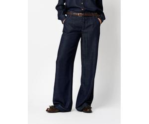 Weite Jeans TONI "Liv Tailored", Damen, Gr. 40, N-Gr, blau (dunkelblau), Denim/Jeans, Obermaterial: 82% Viskose, 18% Polyester, unifarben, weit knöchellang, Jeans, mit Ziernähten (93687868-40) dunkelb