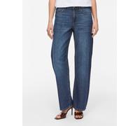Weite Jeans VILA "VIPALMA RW WIDE JEANS DBD PAL20-NOOS", Damen, Gr. 40, Länge 30, dunkelblau denim, Denim/Jeans, Obermaterial: 100% Baumwolle, unifarben, lang, Jeans, Baumwolle, regular waist, wide fi