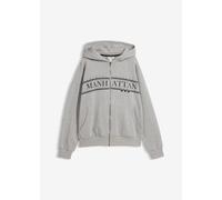 Weite Kapuzen-Sweatjacke aus reiner Bio-Baumwolle 52/54 (XXL)